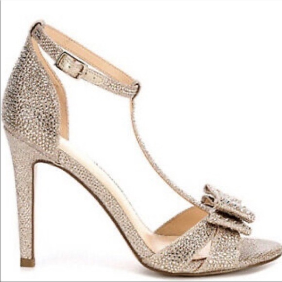 MARIPE‎ Silver Bling High Heels - Picture 1 of 11
